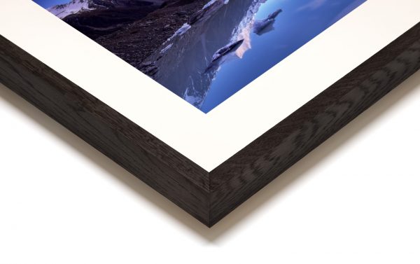 thaw custom frame example options large format wall art full dark solid wood frame paul reiffer