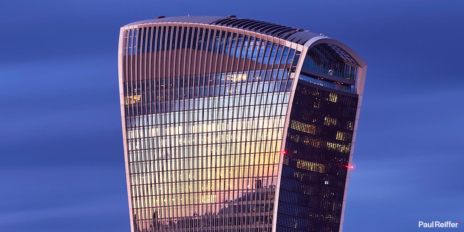 Crop London The City Leadenhall Street Building Skyscraper Walkie Talkie Sky Garden England Britain Capital Blue Hour River Thames Bridge Station Paul Reiffer Photography Sunset Cityscape