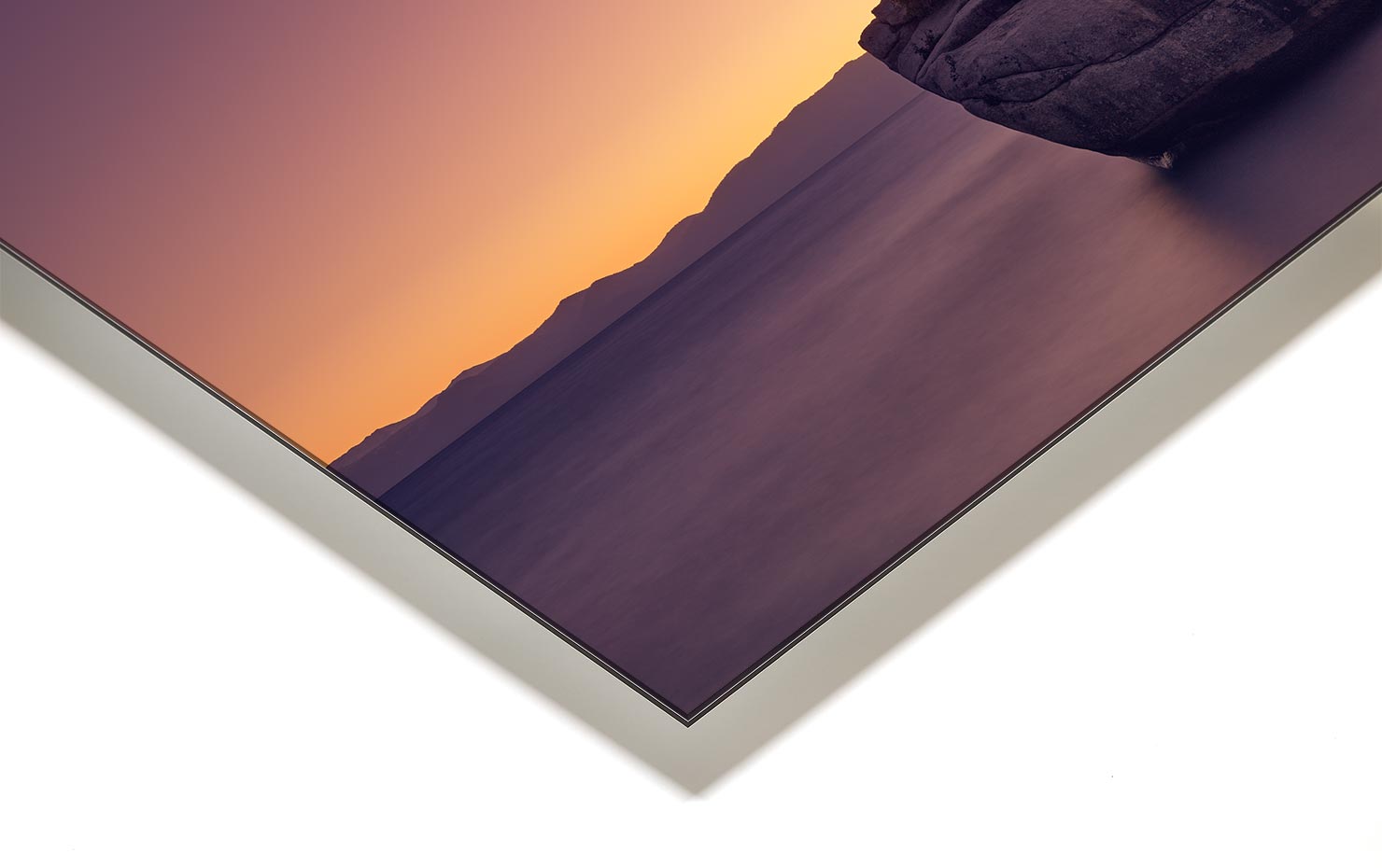 socially distant bonsai rock Lake Tahoe buy limited edition photograph landscape Full Acrylic Aluminium Metal Frame Paul Reiffer