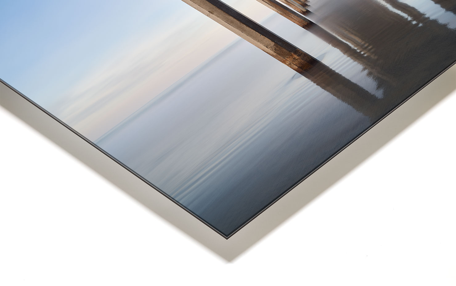 Journeys End La Jolla Scripps Pier Jetty California buy limited edition photograph landscape Full Acrylic Aluminium Metal Frame Paul Reiffer