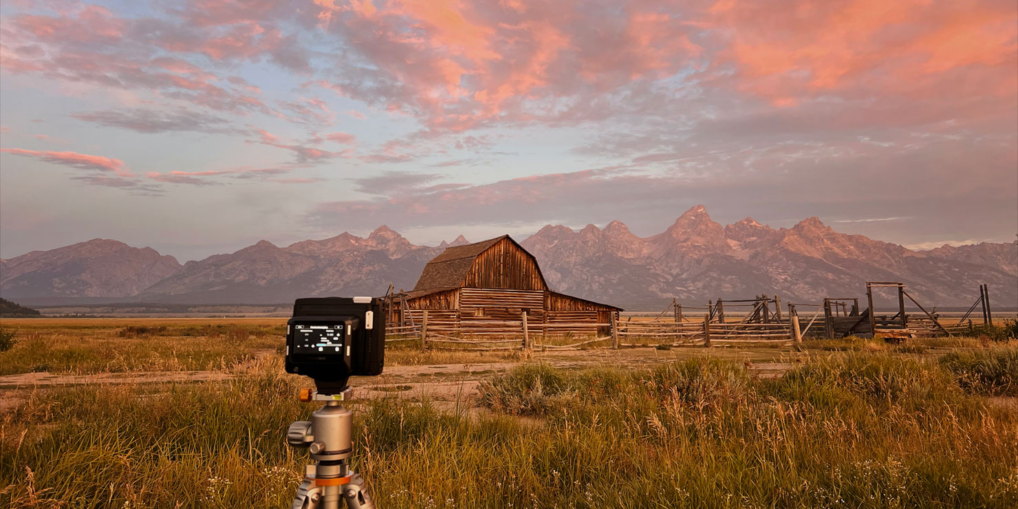 BTS Paul Reiffer Shooting Behind Scenes Wyoming Barn Moulton Mormon Row Sunrise Jackson Phase One Landscape