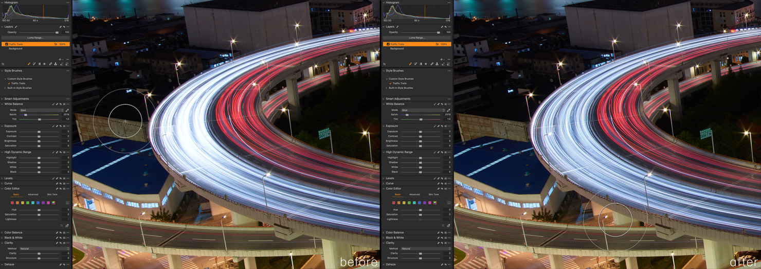 Traffic Trails 1 Capture One 23 Launch Elevation Styles Pack Style Brush Update Upgrade 23 16 Paul Reiffer Guide How To