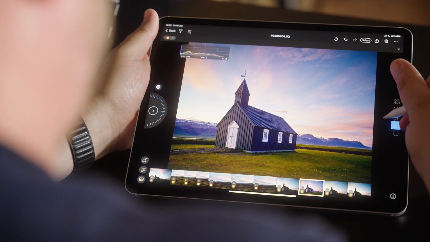 Video Film Still Editing Pencil Apple Adjustments Styles Layers Pro Paul Reiffer Capture One iPad Iceland Midnight Sun Shoot Behind The Scenes BTS Filming Phase One