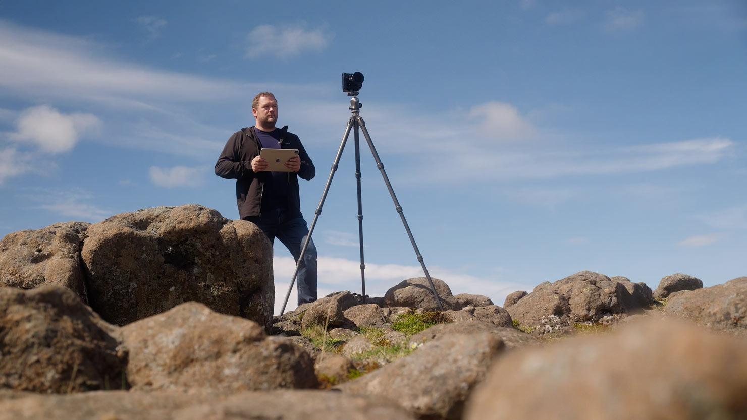 Video Film Still Stood Rocks Review Images Cliff Remote Paul Reiffer Capture One iPad Iceland Midnight Sun Shoot Behind The Scenes BTS Filming Phase One