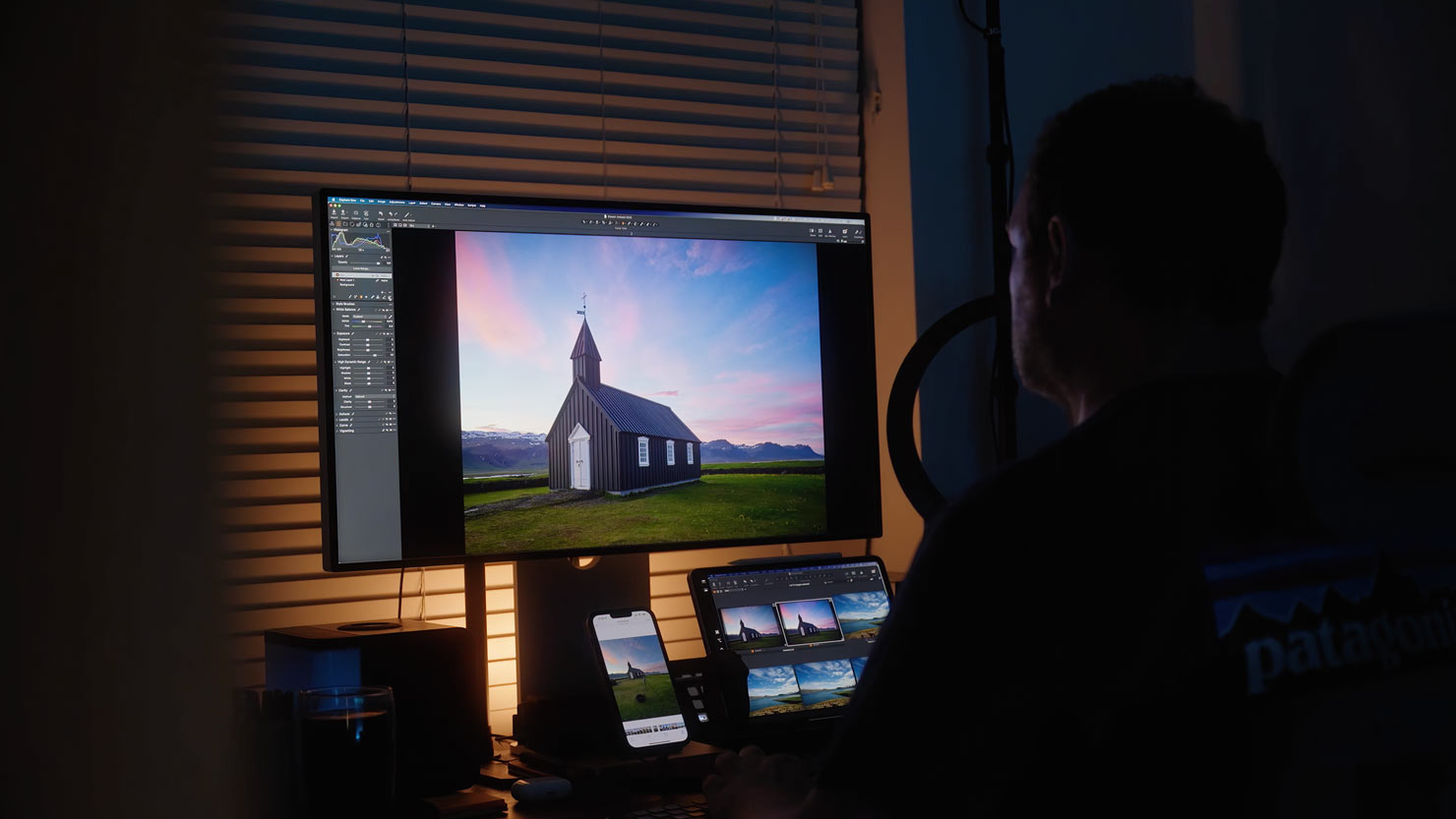 Video Film Still Sync Back Desktop Version Edit Home XDR Display Paul Reiffer Capture One iPad Iceland Midnight Sun Shoot Behind The Scenes BTS Filming Phase One
