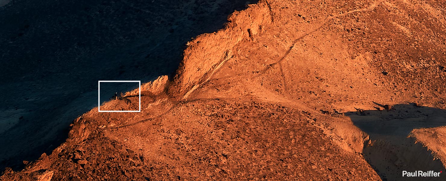 BTS Behind Scenes Crop People Aerial Sunrise ShipRock Ship Rock New Mexico NM winged rock peak volcanic wall high desert plain paul reiffer phase one photographer landscape tribal Navajo Nation