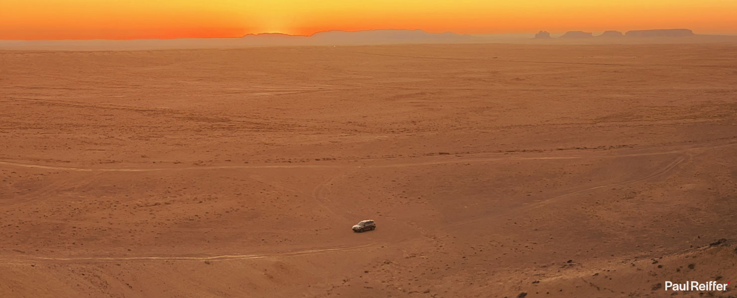 BTS Crop Detail Car Behind Scenes ShipRock Ship Rock New Mexico NM winged rock peak volcanic wall high desert plain paul reiffer phase one photographer landscape tribal Navajo Nation