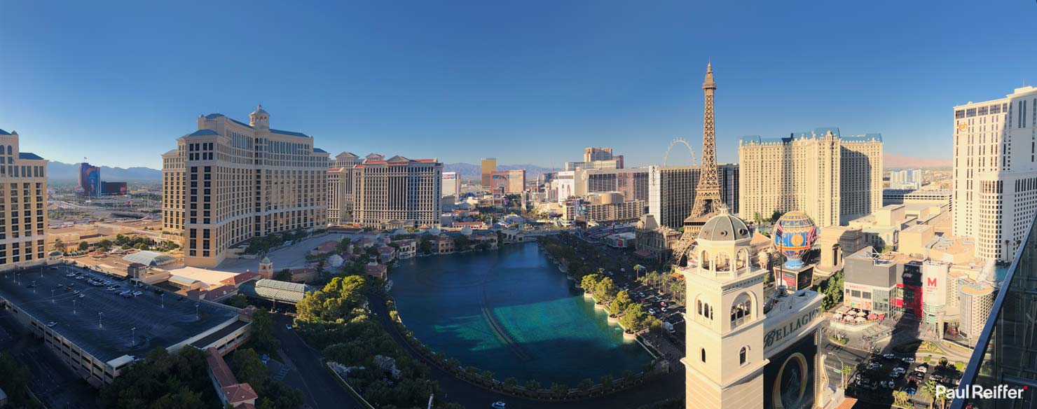Las Vegas Strip BTS iPhone Panorama View Balcony Paul Reiffer