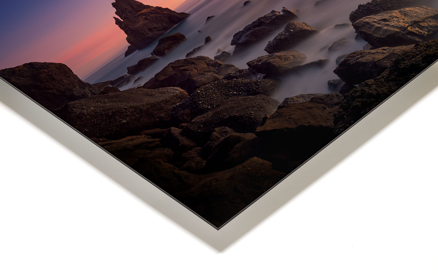 pinnacle vik iceland sunset buy limited edition photograph landscape Full Acrylic Aluminium Metal Frame Paul Reiffer
