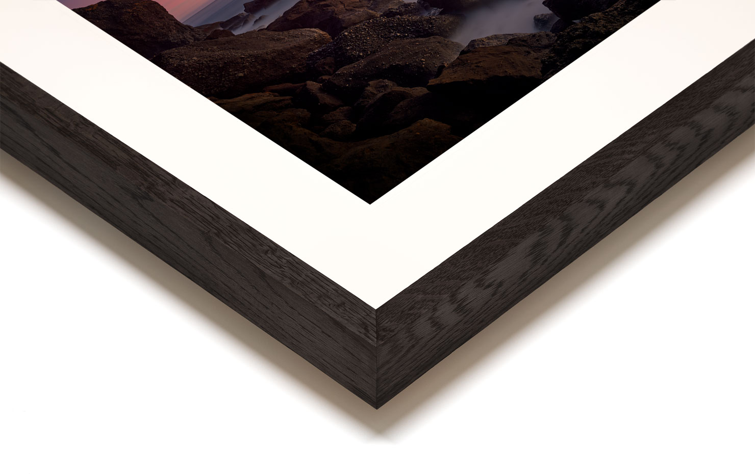 pinnacle vik iceland sunset buy limited edition photograph landscape Full Dark Solid Wood Frame Paul Reiffer
