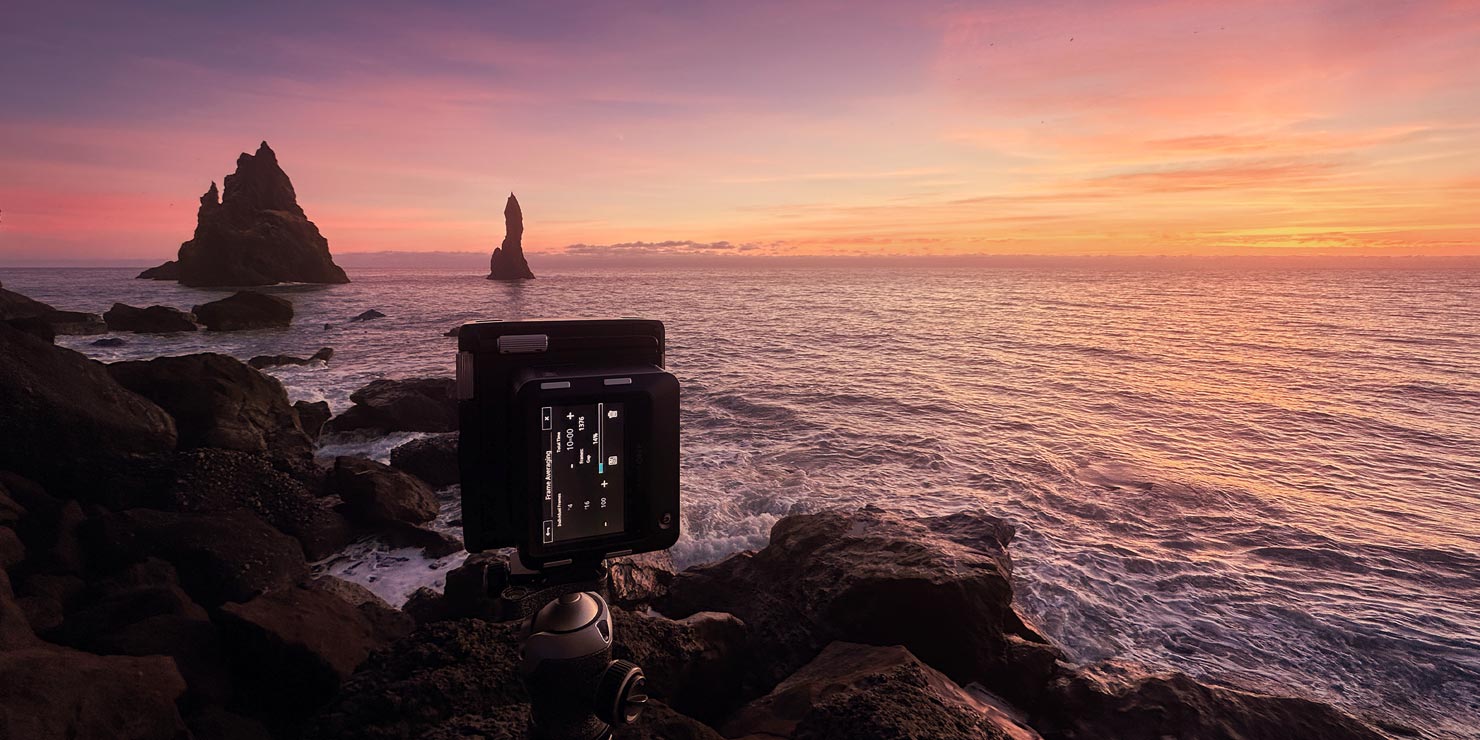 Paul Reiffer Behind Scenes Phase One XT Vik Iceland Pinnacle Reynisdrangar Sunset Photographer Landscape Fine Art Prints Details How Bts Movie