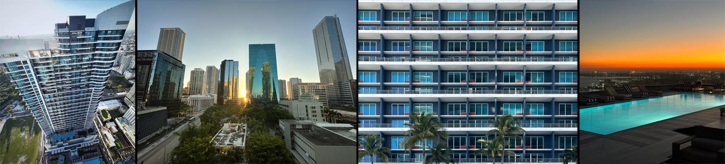 BTS Downtown Building Rooftops Architecture Brickell Miami Florida Fine Art Wall Decor Paul Reiffer Professional Landscape Photographer Phase One