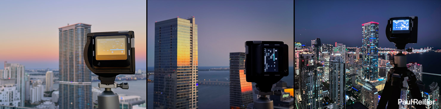 BTS Rooftops Aerial Above City Cityscape Night Lights Behind Scenes Camera Miami Florida Fine Art Wall Decor Paul Reiffer Professional Landscape Photographer Phase One