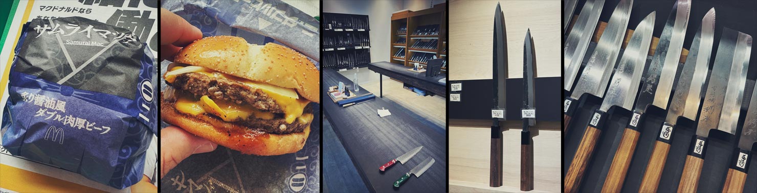BTS Knives Japan McDonalds Samurai Mac Paul Reiffer Behind Scenes Tsubaya Tokuzo Blue Steel Forged Hand Crafted Shopping Travel