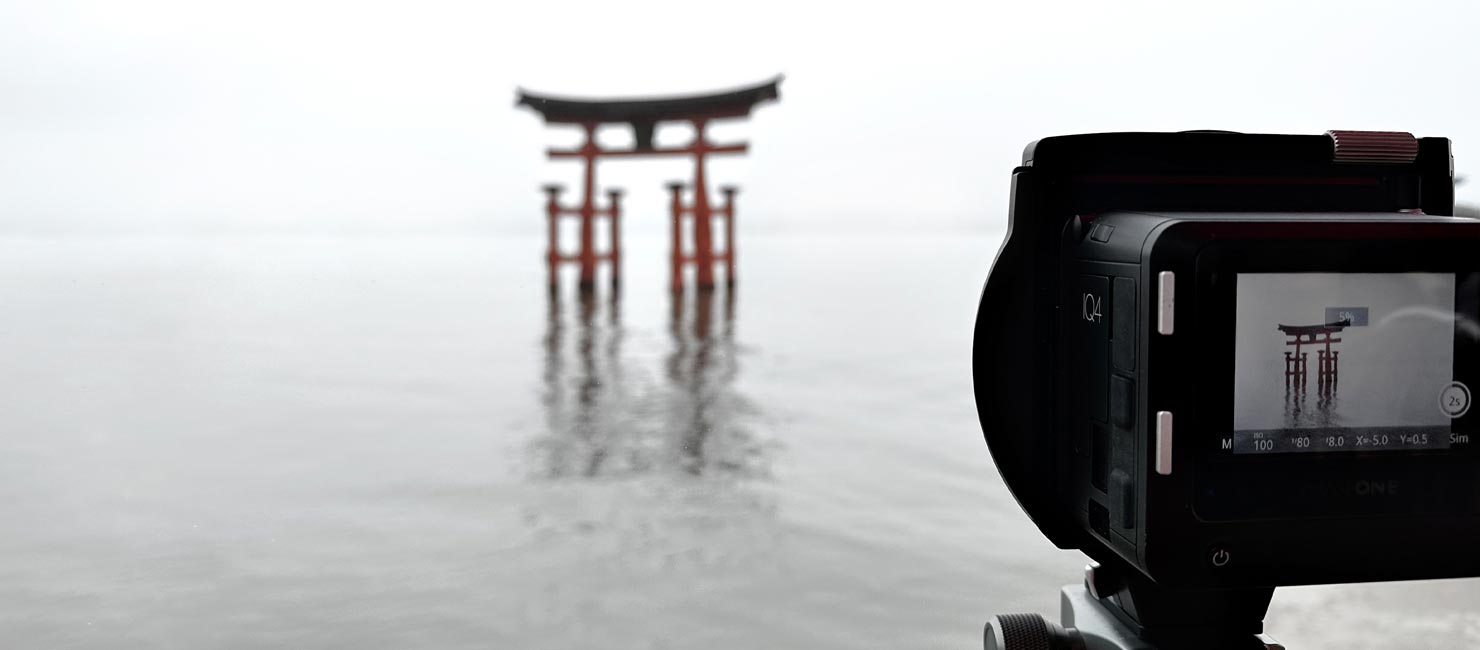 BTS Paul Reiffer Shooting Behind Scenes Torii Japan Miyajima Gate Shinto Shrine Hiroshima Minimalist Fog Phase One Landscape