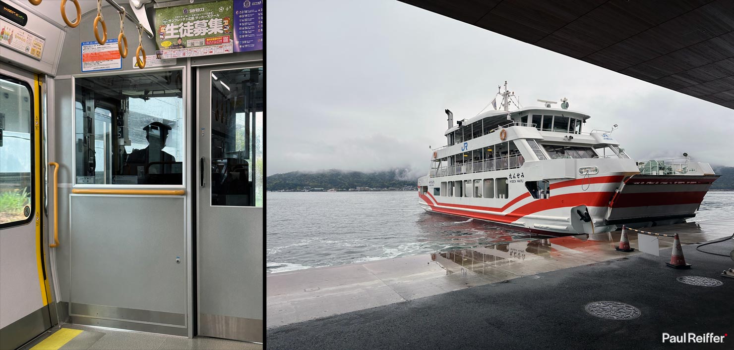 Transport Ferry BTS Behind Scenes Rain Fog Hiroshima Miyajima Island Japan Itsukushima Torii Floating Gate Landscape Photography Paul Reiffer Phase One Fine Art Print