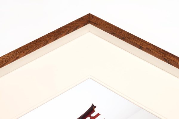 Torii Shrine Hiroshima Miyajama Gate Japan Minimalist buy limited edition photograph landscape Full Solid Wood Double Mount Recessed Frame Paul Reiffer