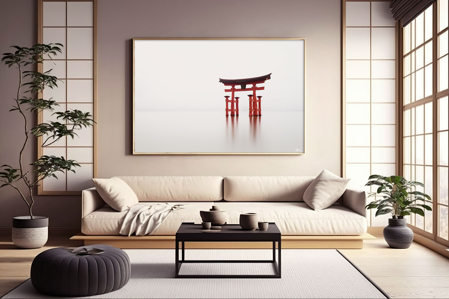 torii shrine hiroshima miyajima gate japan room view paul reiffer fine art limited edition photograph print