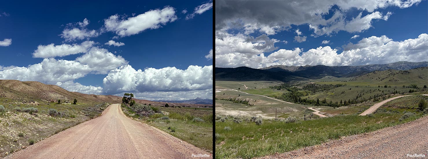 Bitterroot Driving In Dirt Track 16 Mile Arrival Hills Mountains Remote Setup Pack Trip Paul Reiffer Wyoming Ranch US West Cowboy Fox Family Photographs Dubois Jackson WY