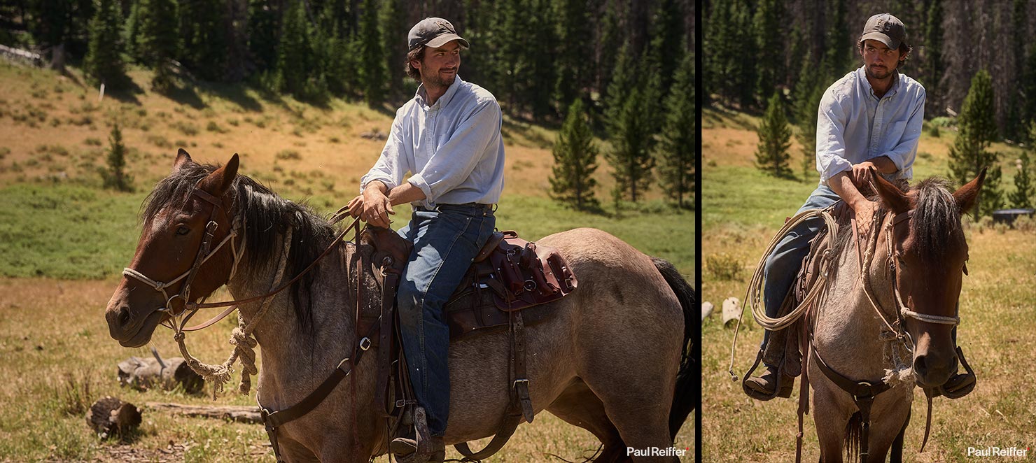 Bitterroot Ross Riding Horses Cow Camp Cowboy Mountains Remote Setup Pack Trip Paul Reiffer Wyoming Ranch US West Cowboy Fox Family Photographs Dubois Jackson WY