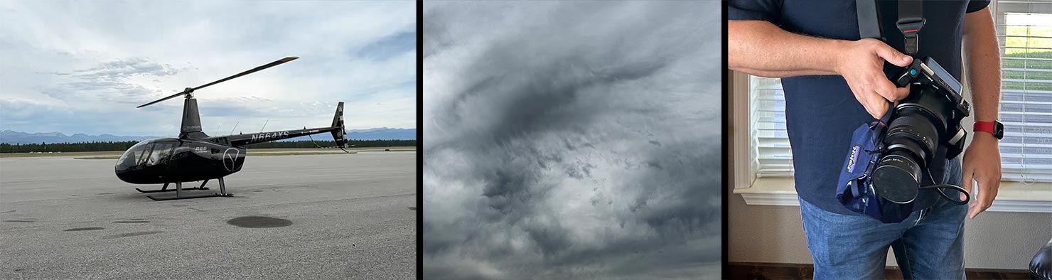 Cancelled Helicopter Heli Shoot Doors Off Planning Clouds Weather Yellowstone Paul Reiffer Phase One 138mm Rodenstock Lens Strap Medium Format IQ4