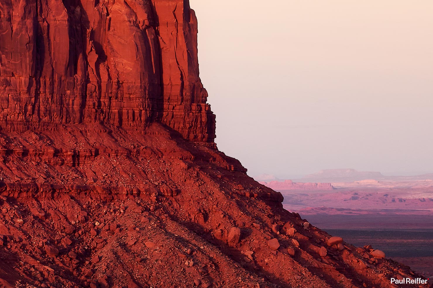 Smokestack West Mitten Butte Paul Reiffer Crop 1 Detail Utah Navajo Cloud Arizona Smoke Stack Monument Valley Phase One Limited Print Photography Landscape P0004468