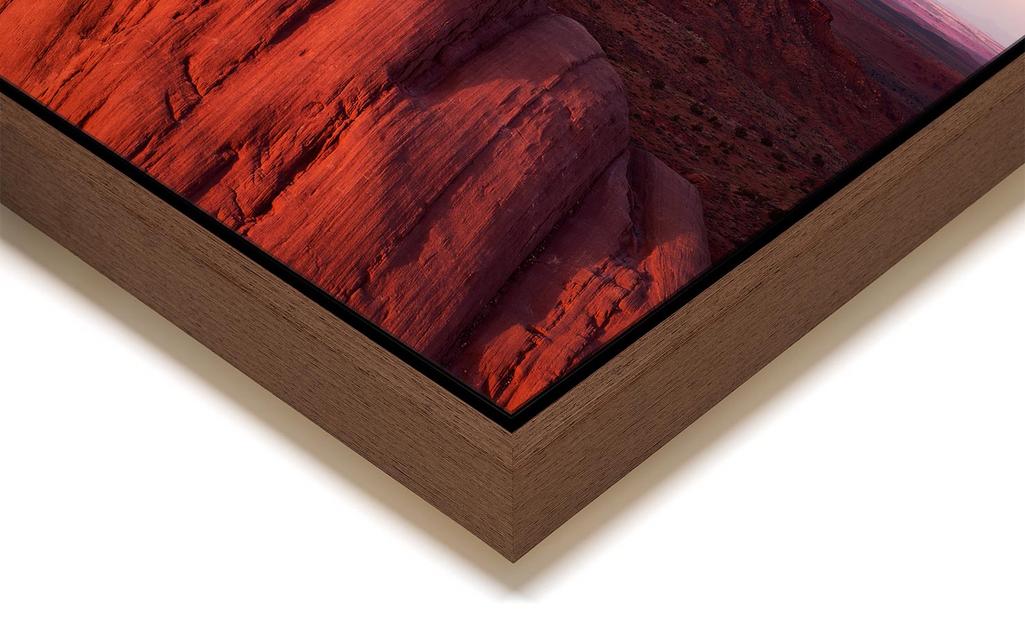 smokestack monument valley mittens butte cloud smoke stack buy limited edition photograph landscape Full Dark Floating Tray Frame Solid Wood Acrylic Paul Reiffer