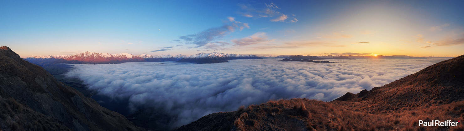 Panoramic Pano Photography Wanaka New Zealand Roys Peak iPhone 15 Pro Max Review Paul Reiffer Photographer Apple Example Sample IMG_8820