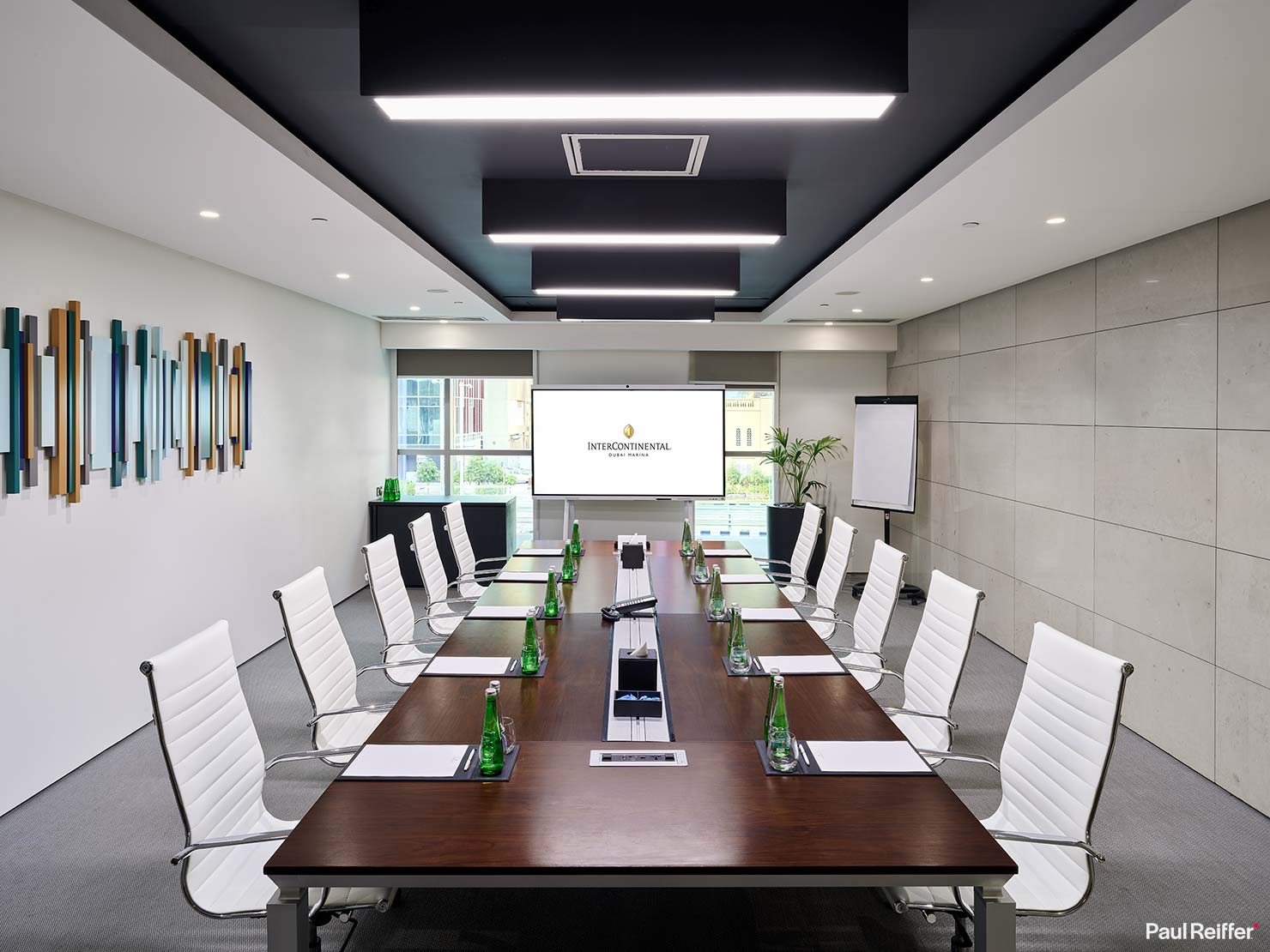 Meetings Events Conference Room Business Interior IHG InterContinental Hotels Resorts One Rewards Hotel Hospitality Photography Photographer Luxury Dubai Marina Paul Reiffer