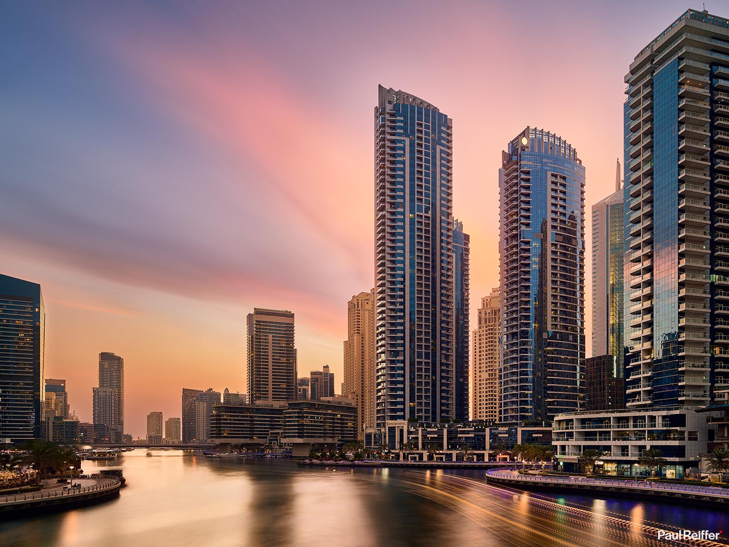 Sunset From Bridge Hero Shot IHG InterContinental Hotels Resorts One Rewards Hotel Hospitality Photography Photographer Luxury Dubai Marina Paul Reiffer