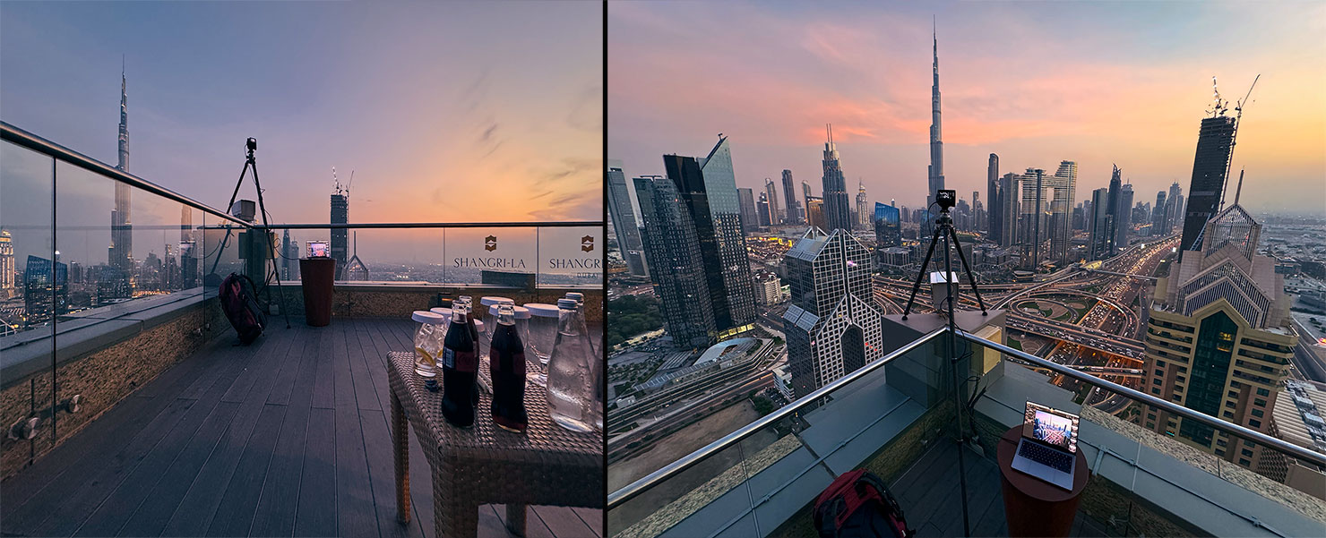 BTS Shooting View Rooftop Pool Cityscape City Burj Khalifa Shangri La Dubai Luxury Hotel Photography Shoot Photo Commercial Photographer Paul Reiffer IMG_2585