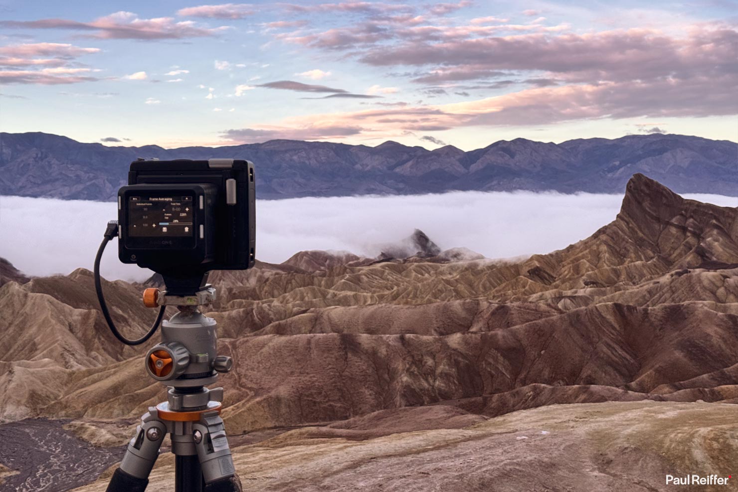 BTS Zabriskie Soup Death Valley Fog Paul Reiffer Medium Format Landscape Photography Fine Art Print National Park California Professional Rock Formations Point Phase One XT IMG_9271