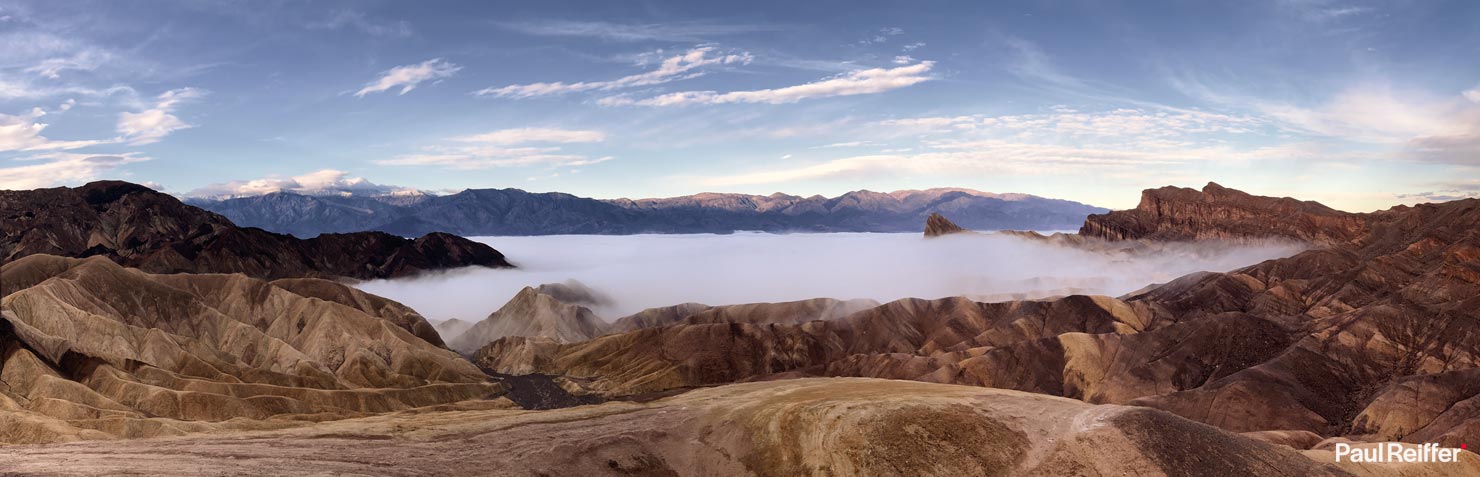 BTS Zabriskie Soup Death Valley Fog iPhone Panoramic Paul Reiffer Medium Format Landscape Photography Fine Art Print National Park California Professional Rock Formations Point IMG_9285