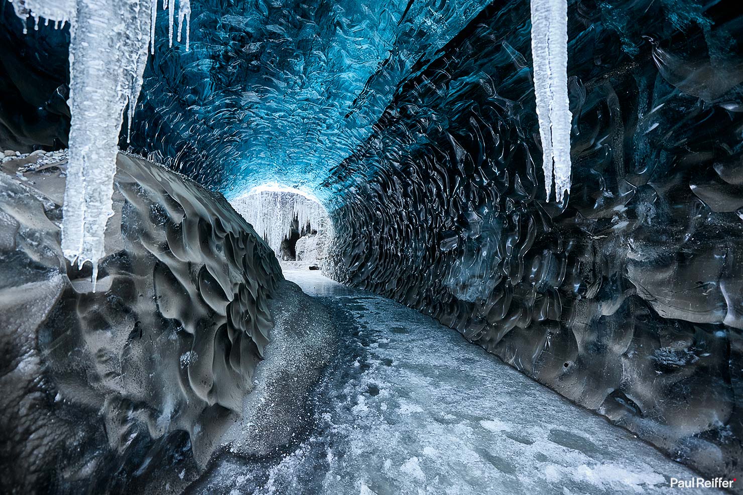 BTS Looking Back iPhone Shot Behind Scenes Iceland Ice Cave Glacier Shrinking Blue Paul Reiffer Professional Landscape Photography Workshop IMG_8768