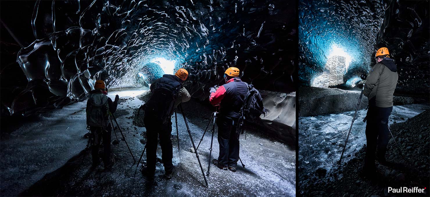 BTS Workshop Shooting Expedition iPhone Shot Behind Scenes Iceland Ice Cave Glacier Shrinking Blue Paul Reiffer Professional Landscape Photography Workshop IMG_8763