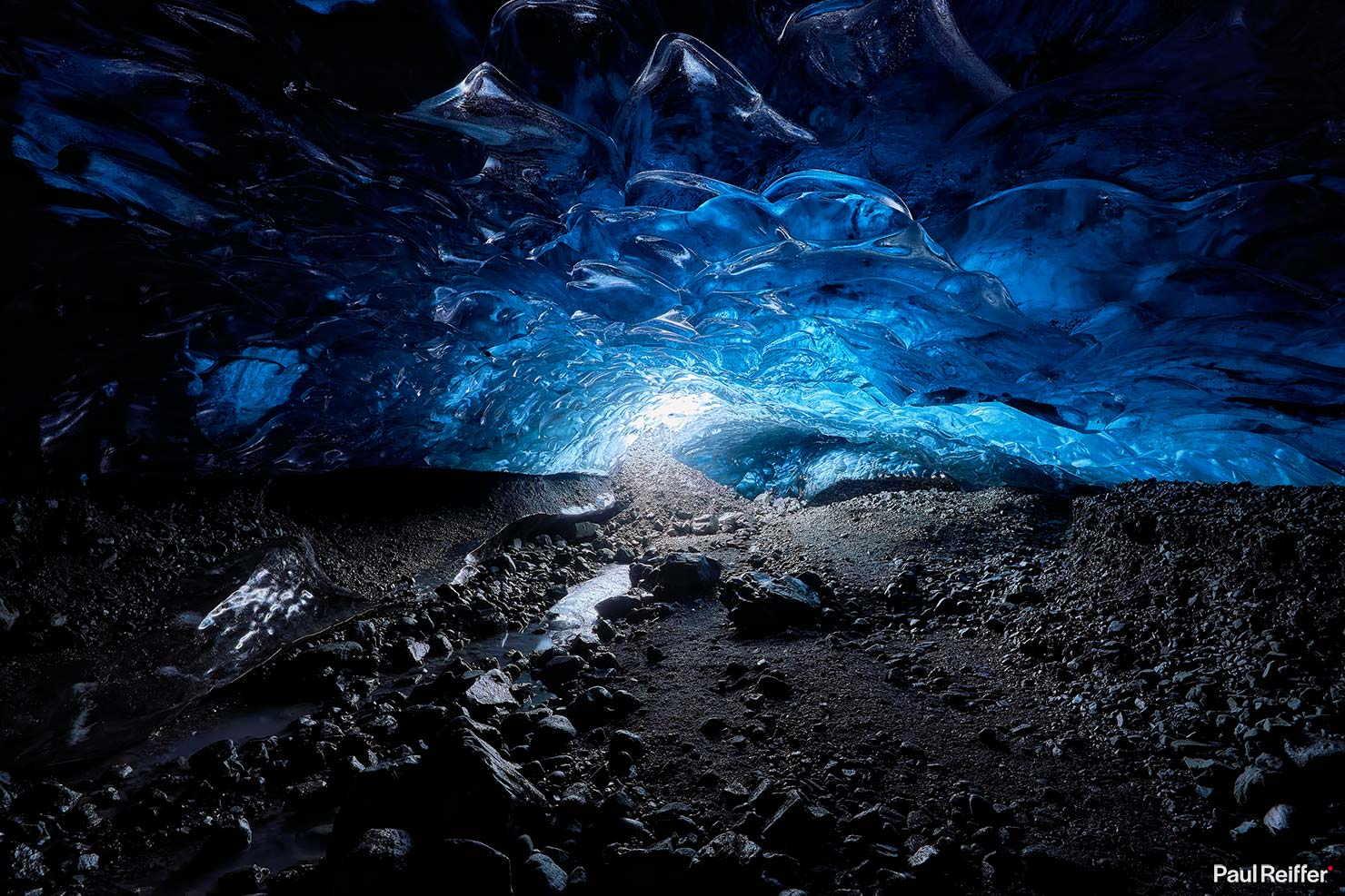 Light Chamber Waterfall Rocks Canon EOS R Winter Iceland Ice Cave Glacier Shrinking Blue Paul Reiffer Professional Landscape Photography Workshop REI_6923