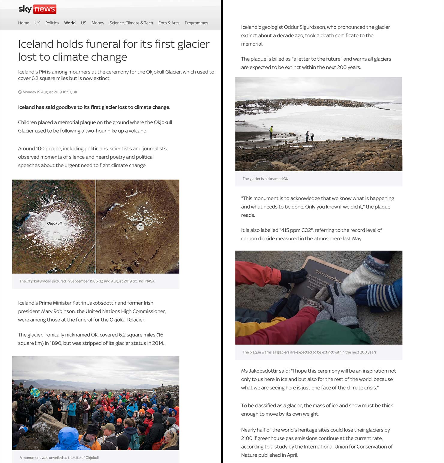 Okjokull Funeral News Map Google Article OK Plaque BTS iPhone Shot Behind Scenes Iceland Ice Cave Glacier Shrinking Blue Paul Reiffer Professional Landscape Photography Workshop Sky 1