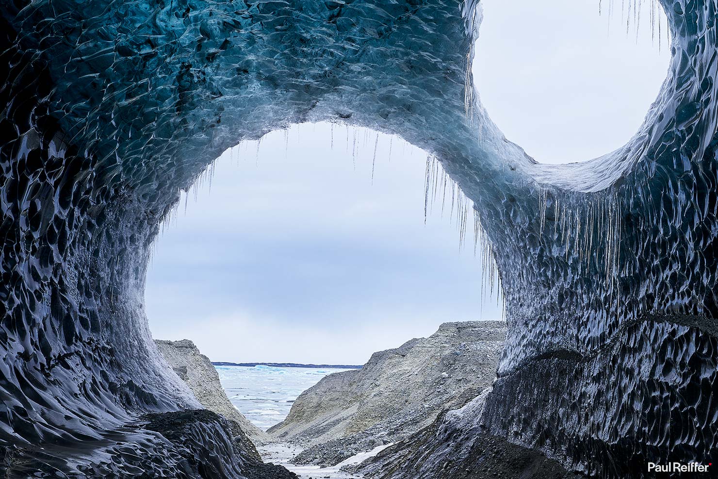 View Of Lake Jokulsarlon Floating Icebergs Phase One Winter Medium Format Iceland Ice Cave Glacier Shrinking Blue Paul Reiffer Professional Landscape Photography Workshop CF005019_HDR crop