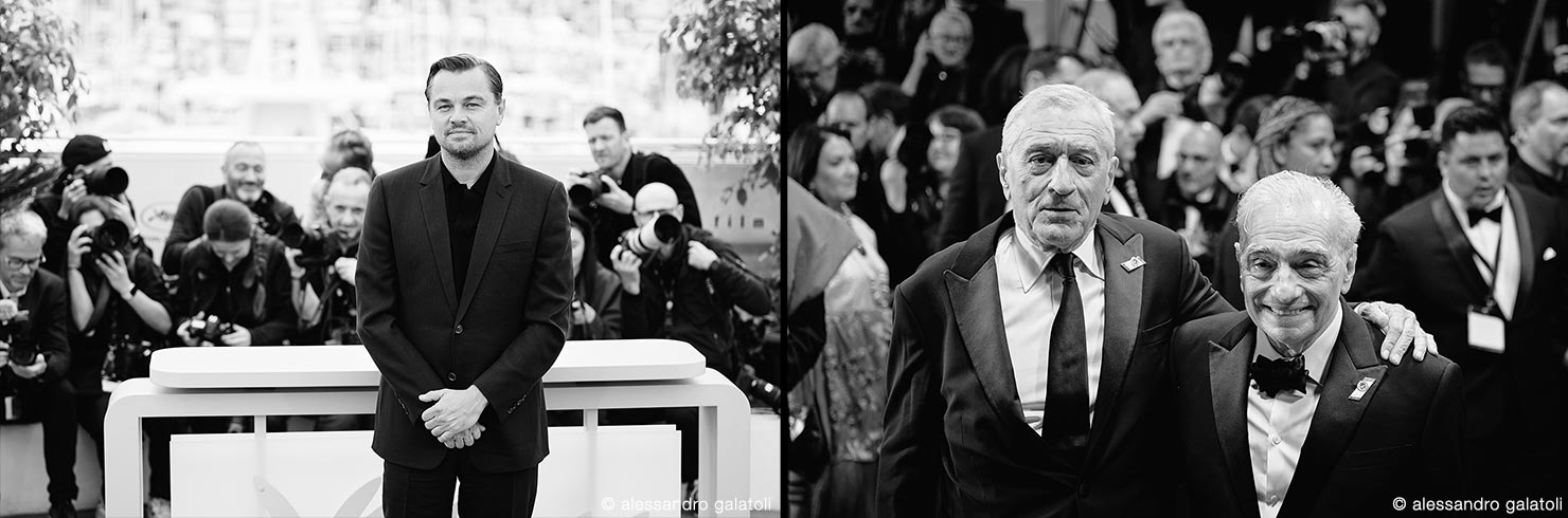 Leonardo DiCaprio Robert De Niro Martin Scorsese Cannes Film Festival Alessandro Galatoli Celebrity Photographer 77th 2024 May Red Carpet