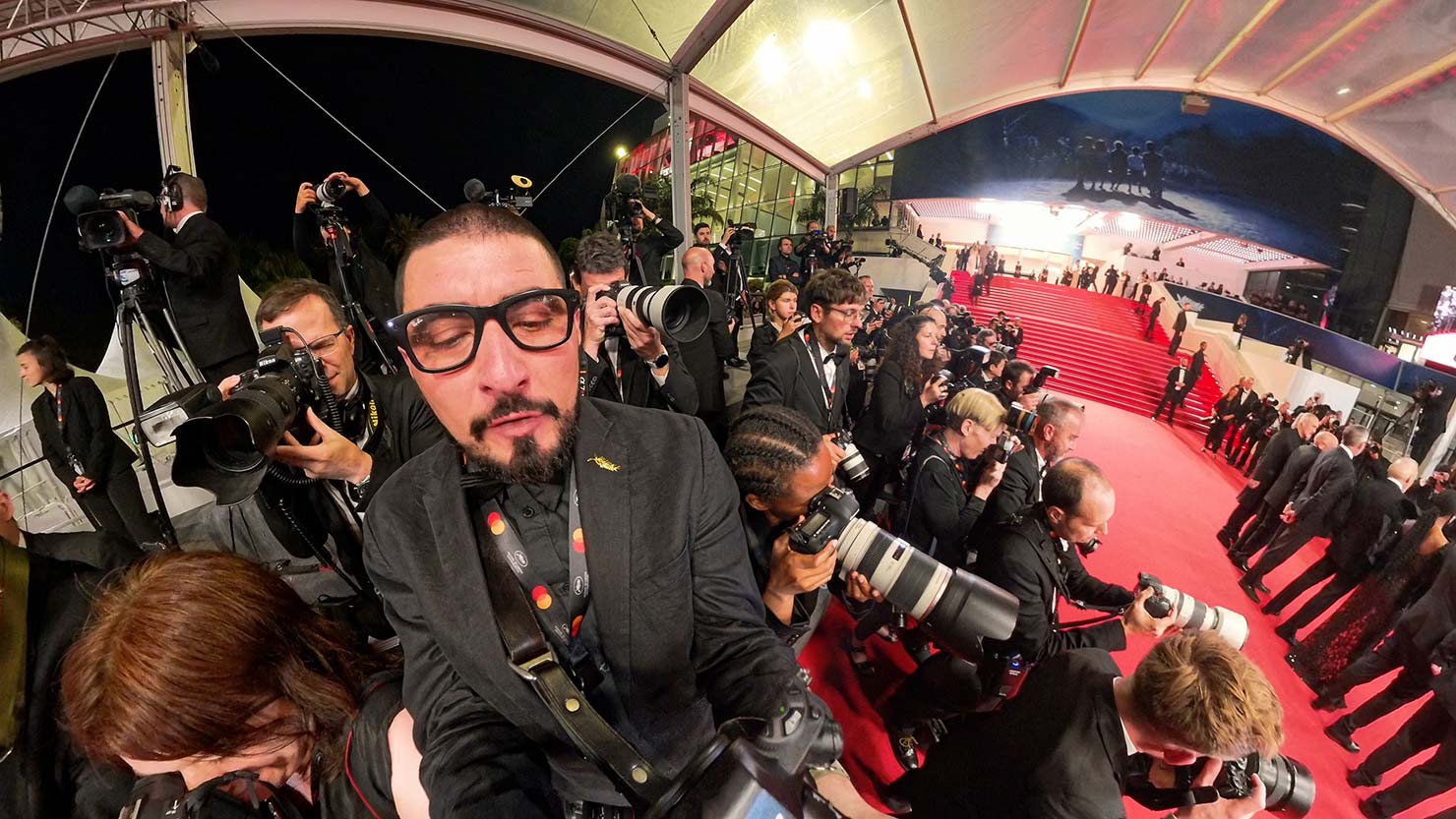 Meta Ray Ban Glasses Insta 360 Still Alessandro Galatoli Photographing Cannes Film Festival De Celebrity Star Event Photographer 77th 2024 May Paul Reiffer Capture One Evoku BTS