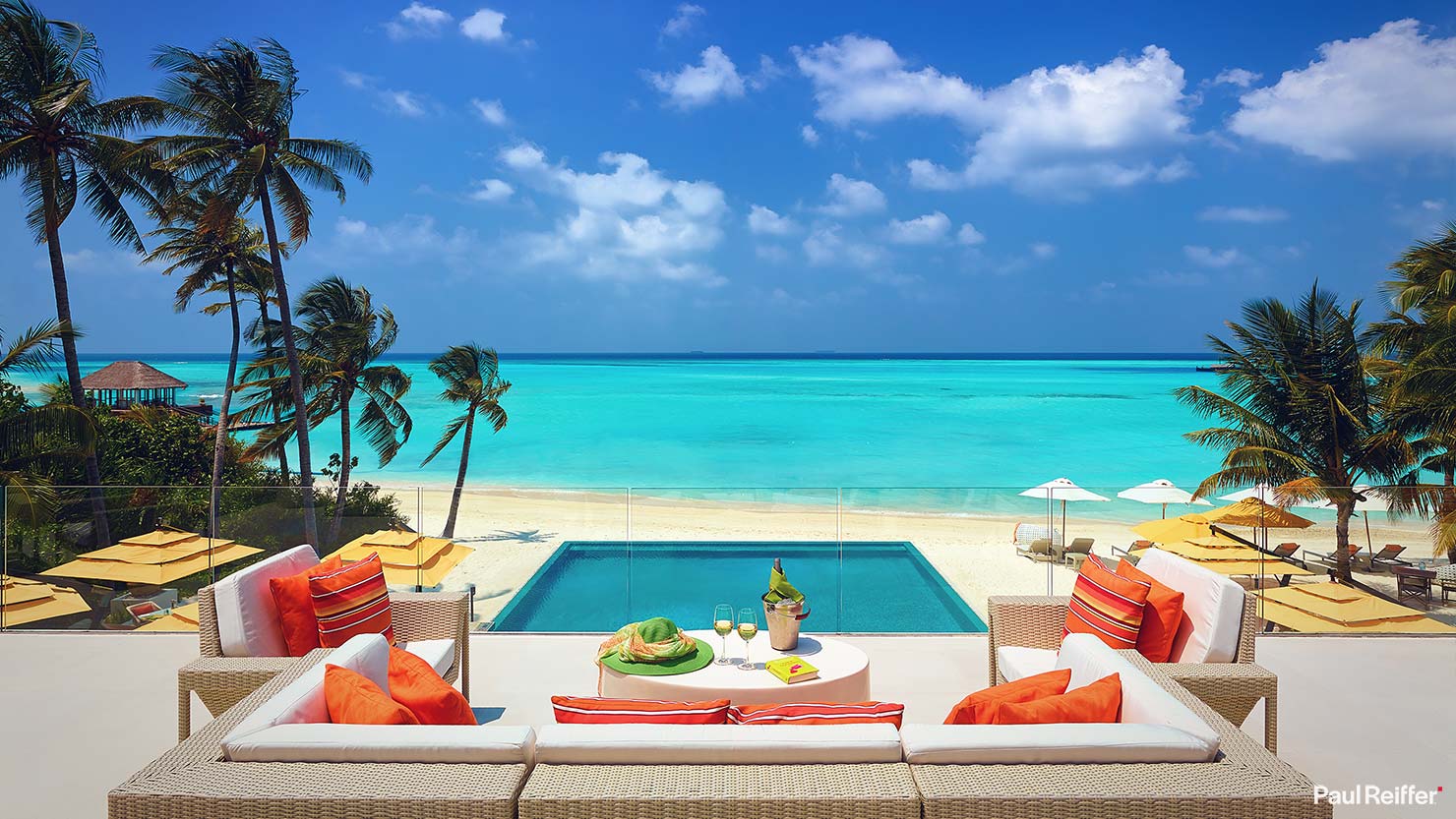 Niyama Private Island Maldives Fahrenheit Pool Deck Restaurant Lunch Luxury Hotel Photography Commercial Paul Reiffer Worldwide Rooms Restaurant Resort Guide Best