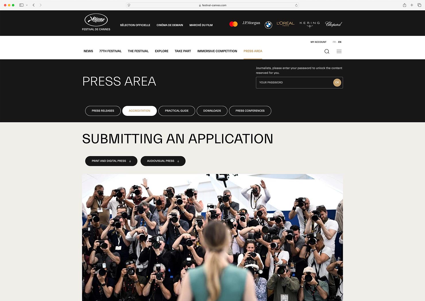 Press Pass France Cannes Film Festival De Alessandro Galatoli Celebrity Photographer 77th 2024 May Red Carpet Paul Reiffer Director Capture One Evoku Tom Films