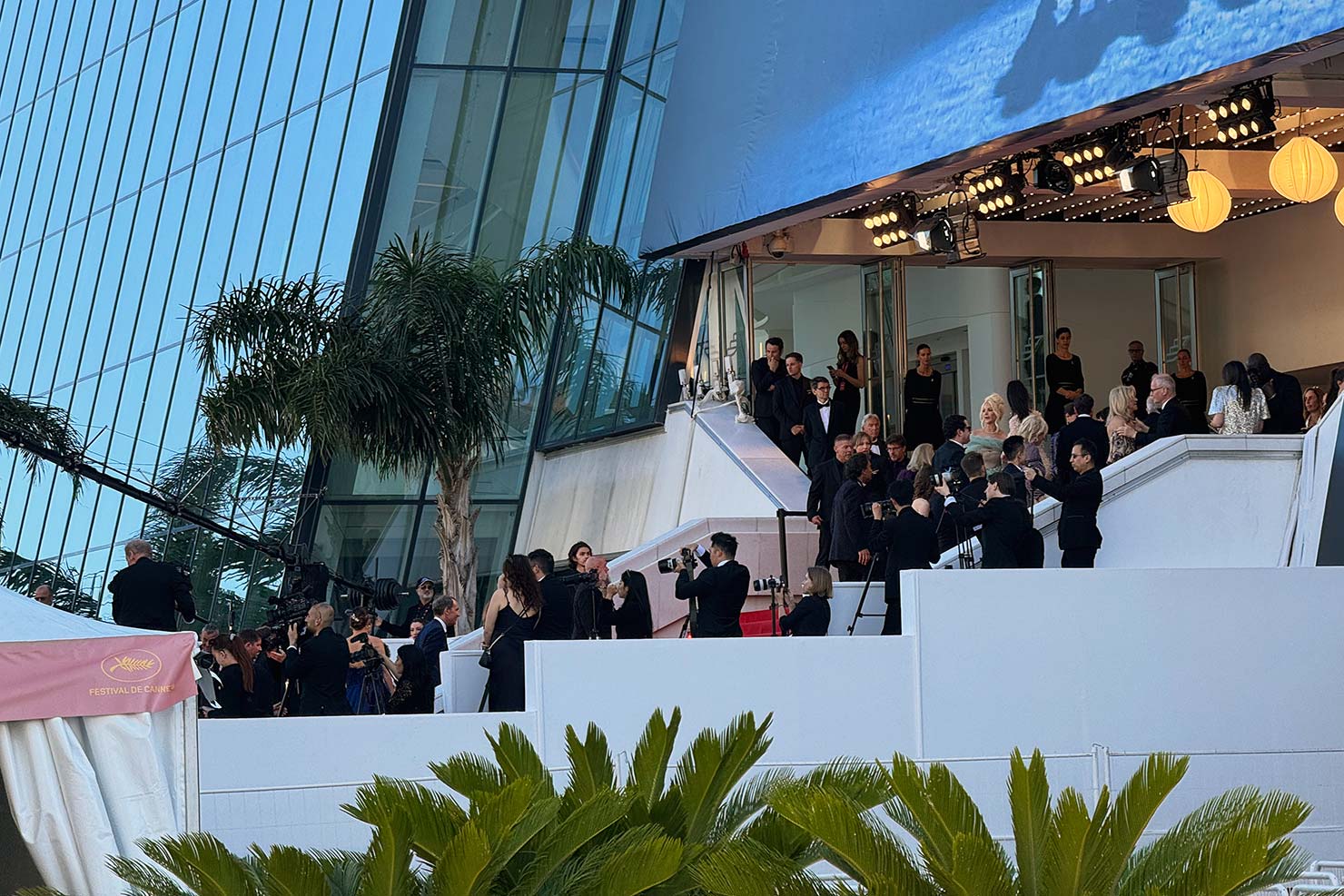 Top Of Stairs Casino Theatre Red Carpet La Croisette Alessandro Galatoli Shooting Photographing Cannes Film Festival De Celebrity Photographer 77th 2024 Paul Reiffer Capture One Evoku BTS