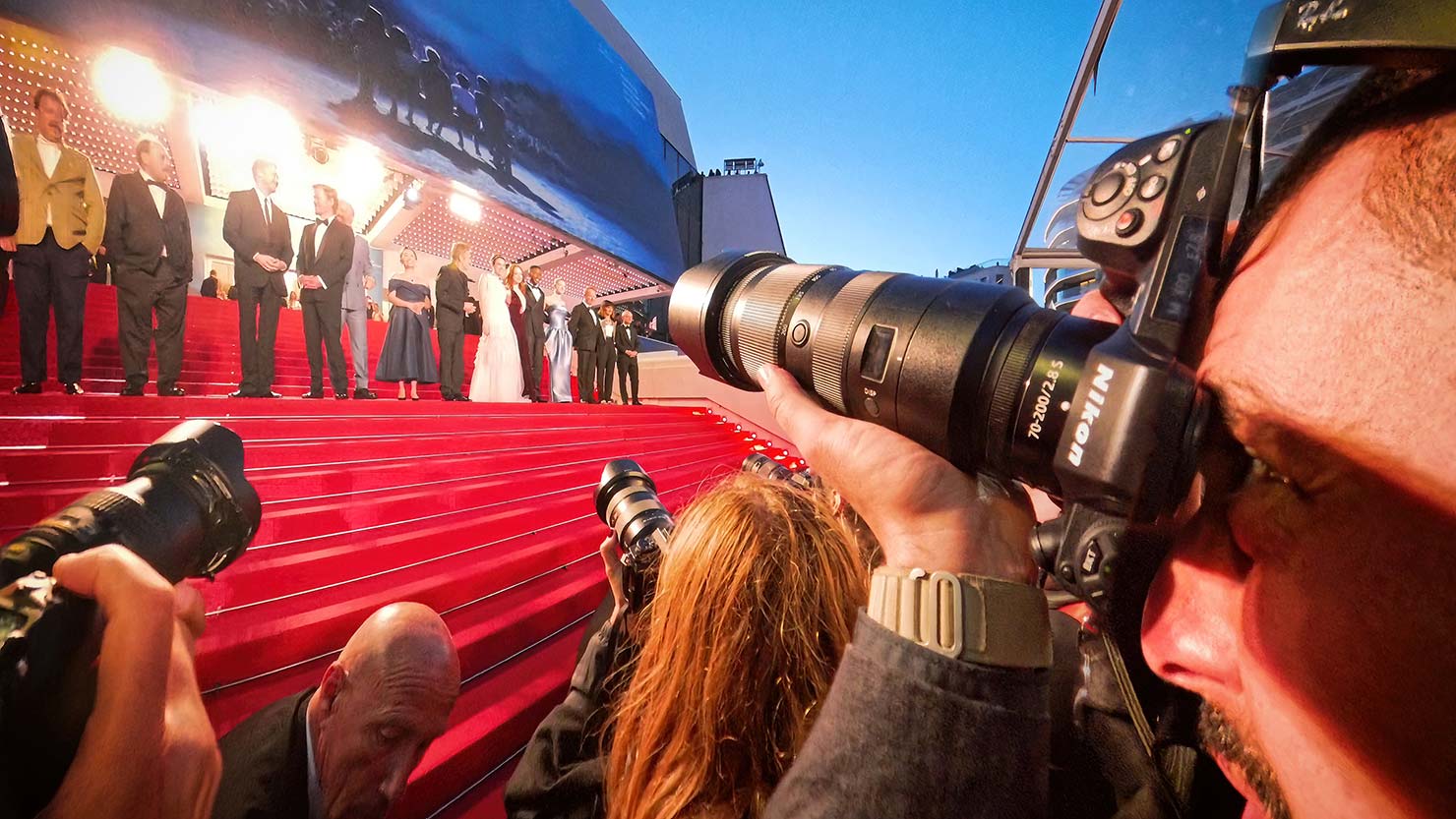 Top Of Stairs Nikon Insta 360 Still Alessandro Galatoli Photographing Cannes Film Festival De Celebrity Star Event Photographer 77th 2024 May Paul Reiffer Capture One Evoku BTS