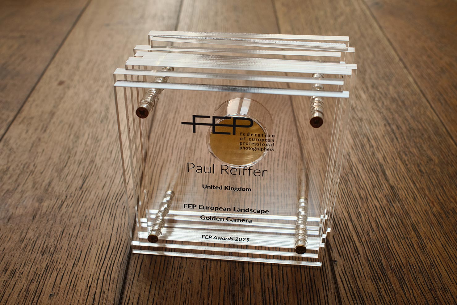 Trophy Gold FEP Awards 2025 Golden Camera Winner Landscape Photographer Of Year Europe Federation European Photographers Paul Reiffer Prize_DSF0917