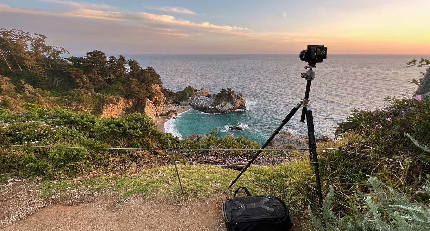 2022 BTS Wide Top View McWay Falls Overlook Route 1 Pacific Coast Highway PCH Paul Reiffer Phase One Behind Scenes IMG_3353