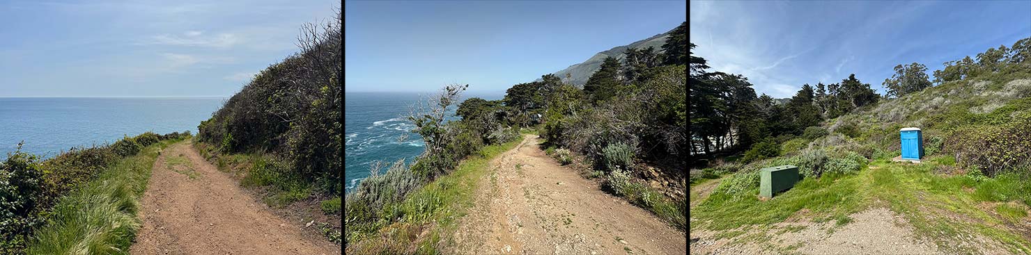 2025 Approaching Environmental Camp Area Julia Pfeiffer Burns State Park Big Sur McWay Falls Facilities Hill Route 1 Paul Reiffer Photography IMG_6992