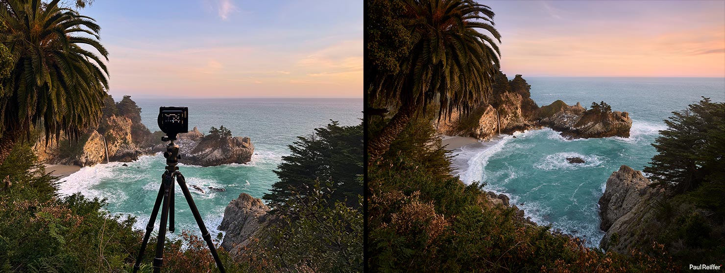 2025 BTS Hideaway Shooting McWay Falls Phase One XT IQ4 Long Exposure Behind Scenes Paul Reiffer Professional Landscape Photographer California Big Sur IMG_7367