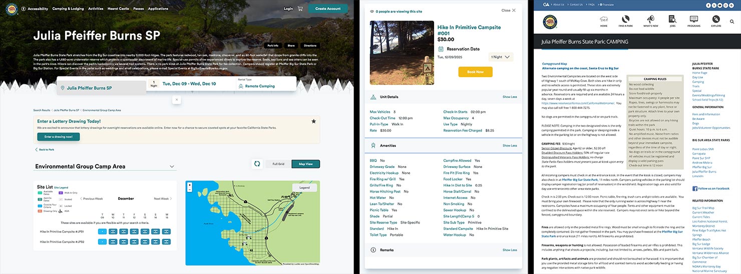 Booking Environmental Camp Area Julia Pfeiffer Burns State Park McWay Falls California Coast Route 1 Pacific Ocean Paul Reiffer ReserveCalifornia How To Camping Guide