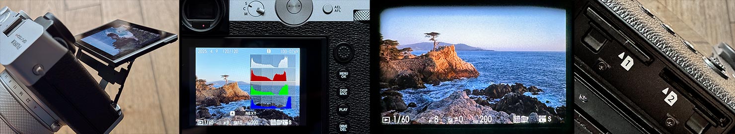 Viewfinder Dual Memory Card Slots EVF Display IMG_7891 Fujifilm GFX100RF 100MP Press Review Paul Reiffer Medium Format Fuji Phase One Photographer Big Sur X100VI Compare